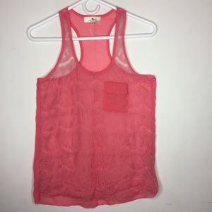 Iris Basic Small Pink Racerback Tanktop